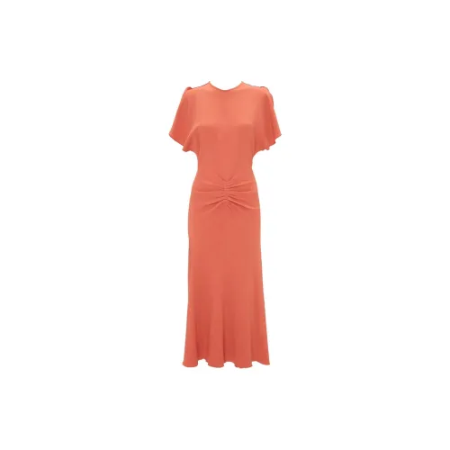 Victoria Beckham Short-Sleeved Dresses Women's Orange