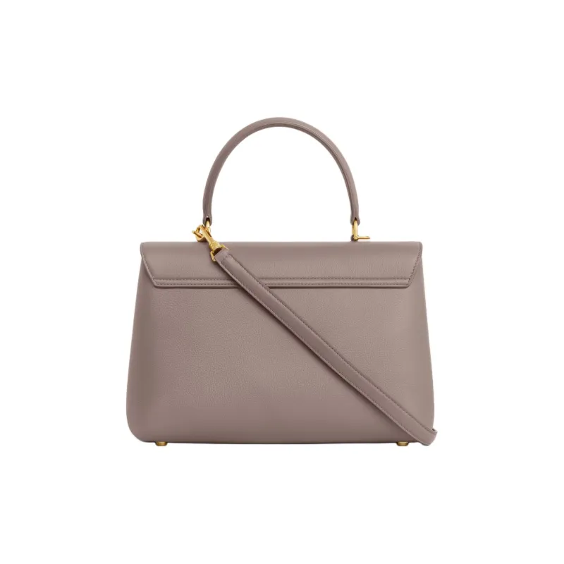CELINE Calfskin Shoulder Bag, Crossbody Bag, Handbag Medium Size Women's Taupe-2