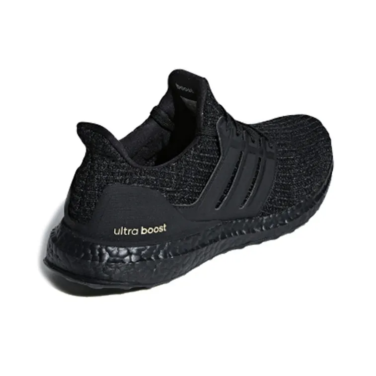 Adidas Ultra Boost 4.0 Triple Black Gold Women's-3