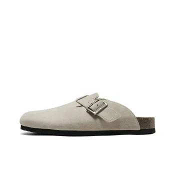 Skechers Arch Fit Slip Resistant Wrap toe Slippers Men's Gray Green
