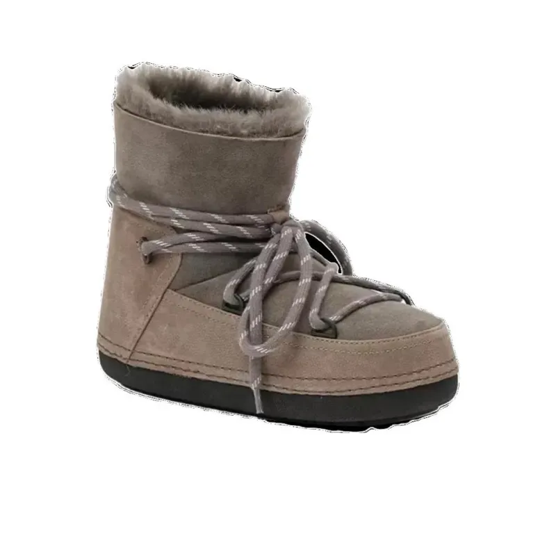 K.D.KENAZ Crew Snow Boots Women's Dark Gray-3