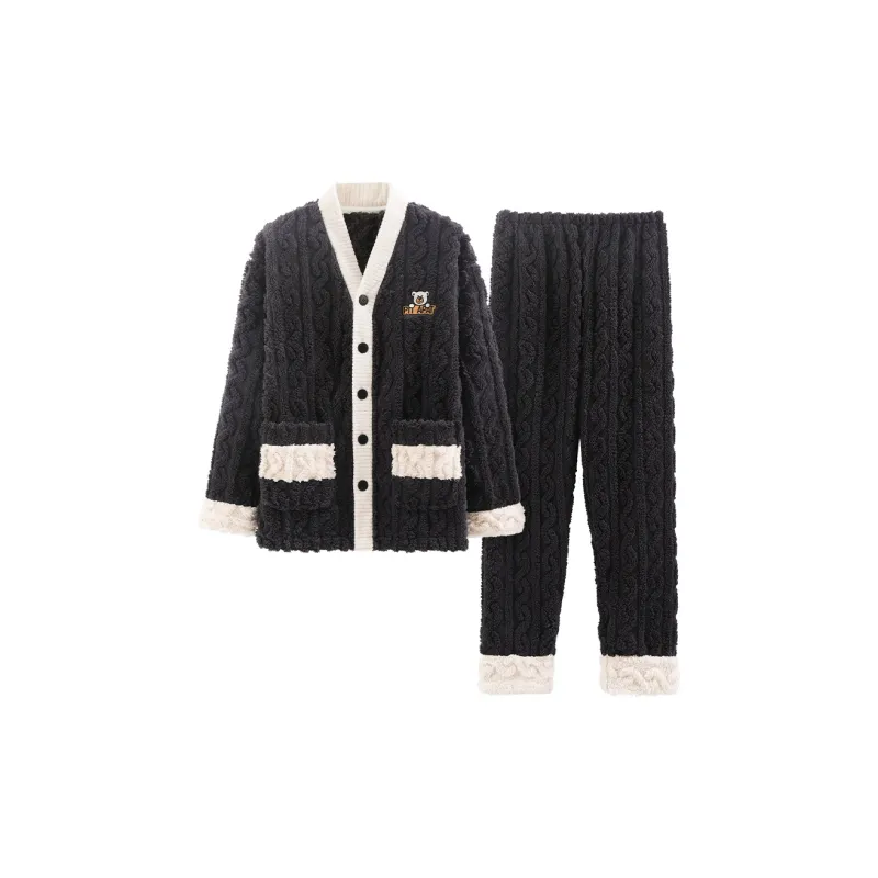 FENTENGCARE Pajama Set Men's Black-0