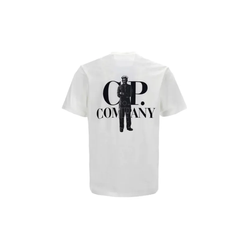 C.P.Company Logo Printed British Sailor T Shirt-1