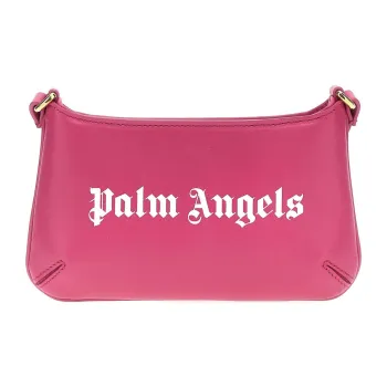 PALM ANGELS Logo Printed Zipped Crossbody Bag