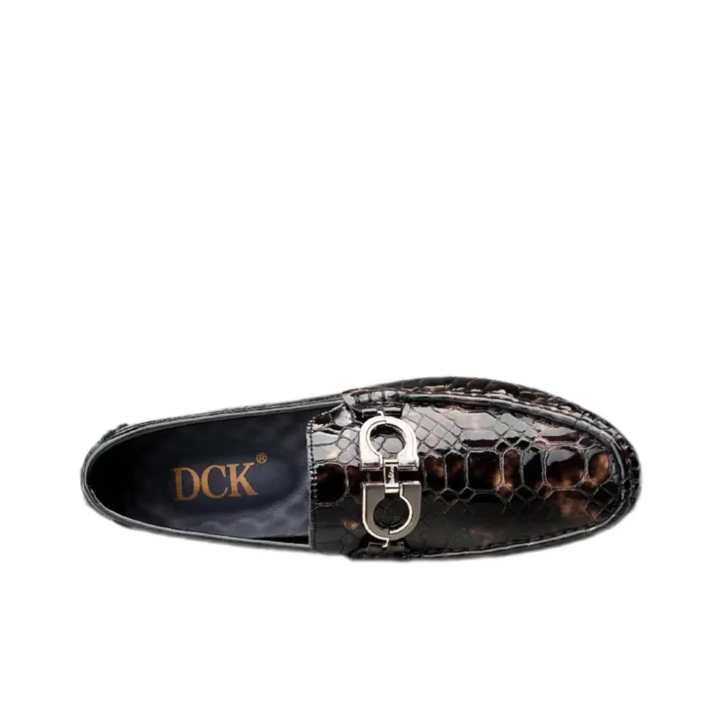 DCK Men's Casual Shoes Men Low Top Black/Brown-3