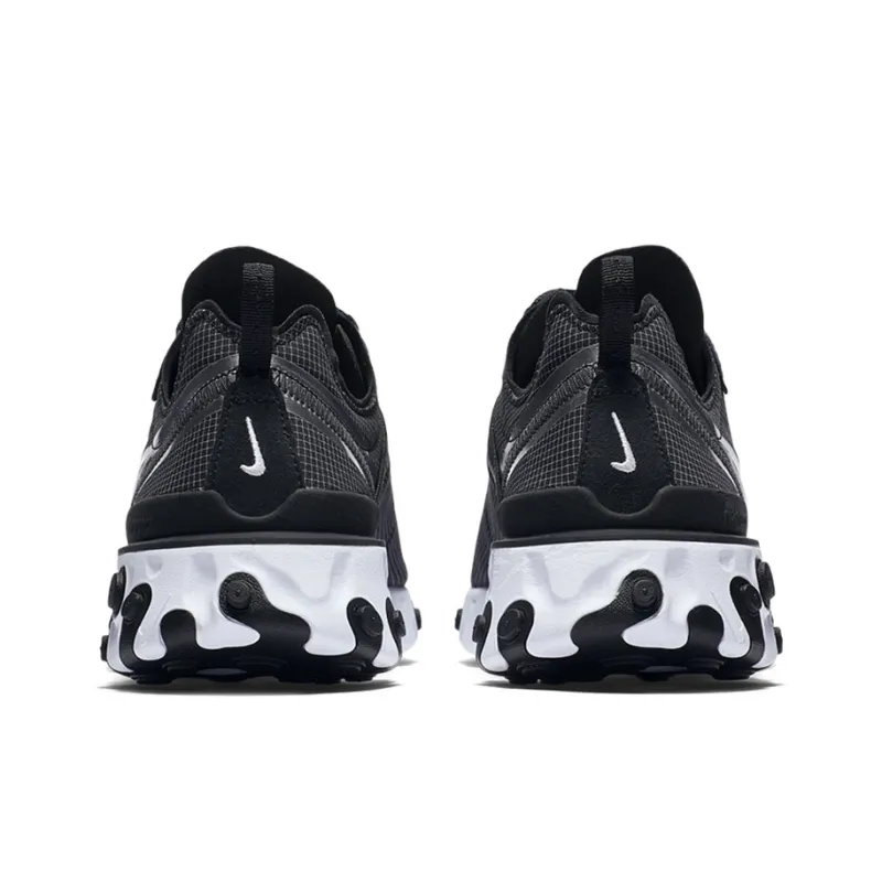 Nike React Element 55 Black Metallic Silver-3