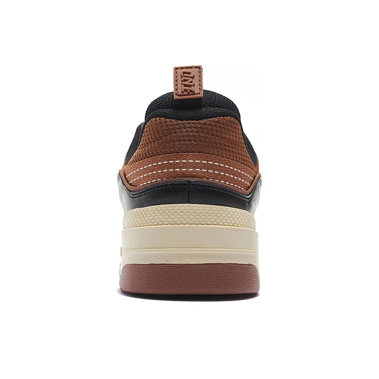 LiNing 001 BTC 001 Btc Low Top Skateboard Shoes Men's White Brown-5