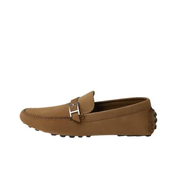 HERMES Idylle Beanie Shoes Men's Umber