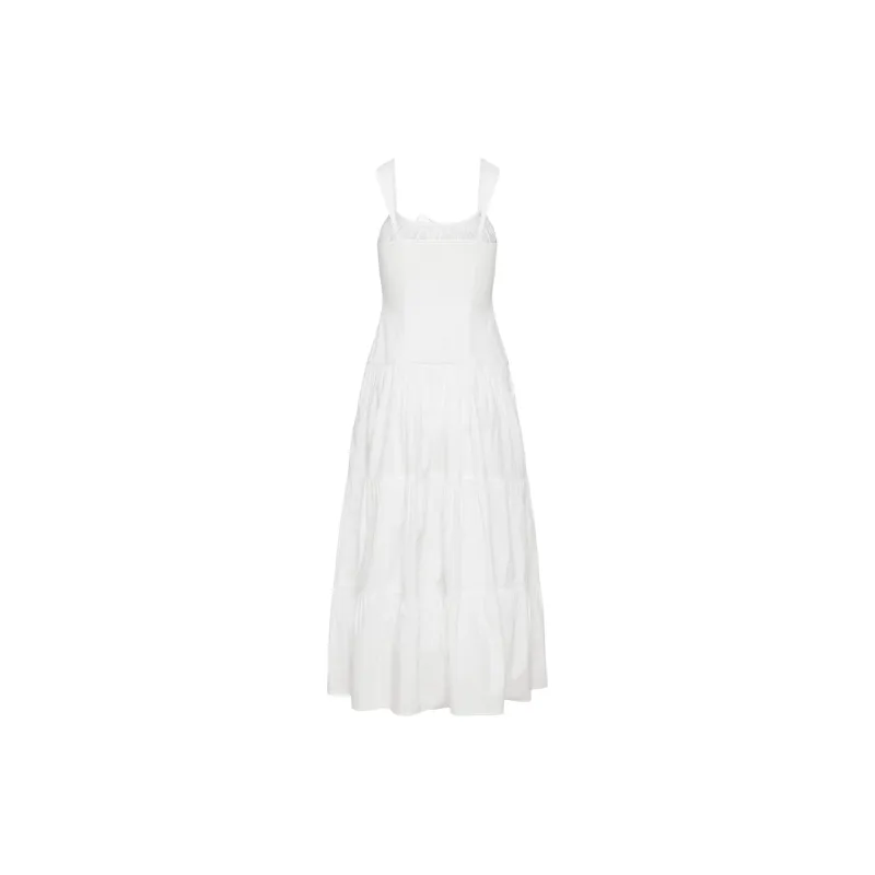 ARITZIA Sunday Best Strudel Poplin Maxi Dress Slip Dresses Women's White/White-1