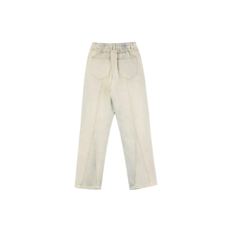 FONDLOOK Jeans Unisex Yellow Mud-2