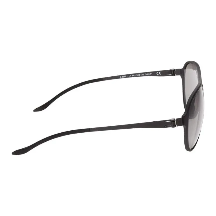 Mercedes-Benz Plastic Metal Aviator Sunglasses Men's Black-4
