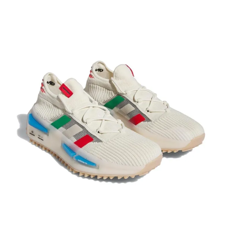 Adidas Originals Nmd S1 Cream White Red Green-1
