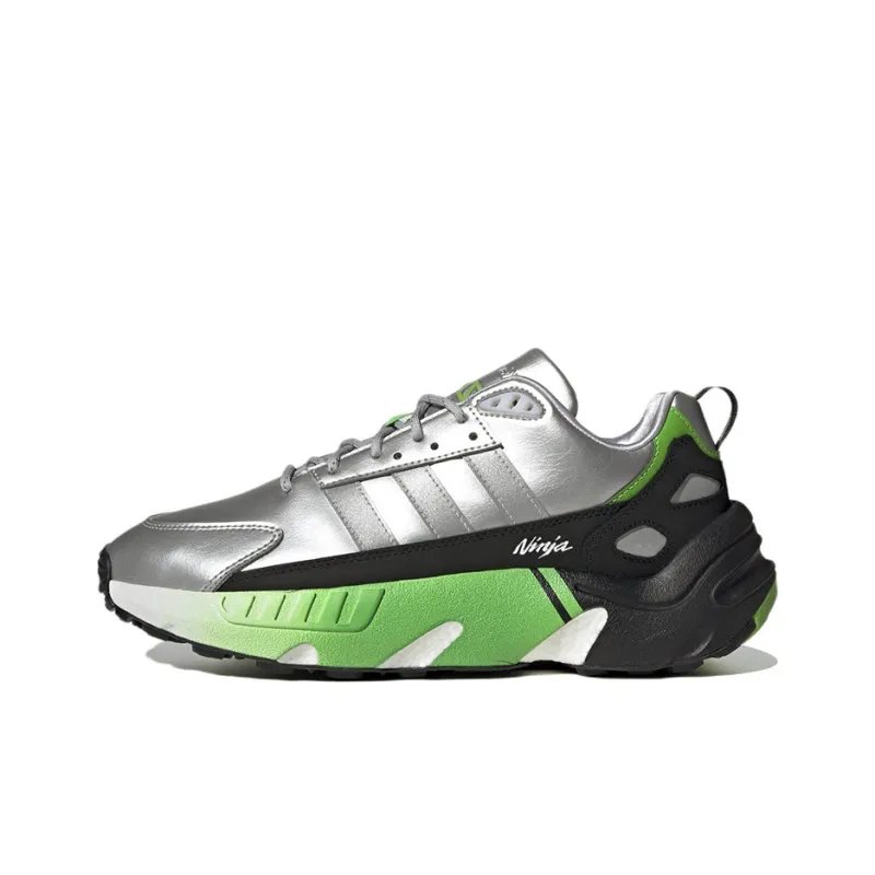 Adidas Zx 22 Boost Kawasaki Ninja Silver Metallic-0