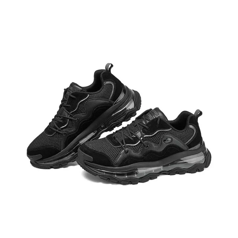 Skechers Uno Anti Slip Wear Resistant Low Top Casual Shoes Men's Black-2
