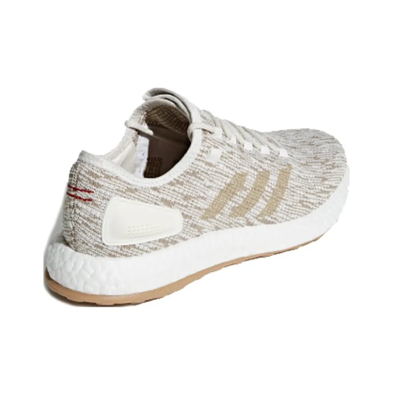 Adidas Pure Boost 2017 Non-slip Lightweight Low-Top Running Shoes Unisex Nude Gold-3
