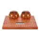Red Sandalwood Solid Wood Chessboard+Light Wooden Canister+Single-Sided Cloud Pattern with Multiple Gifts
