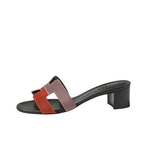 HERMES Oasis Slide Slippers Women's Brown