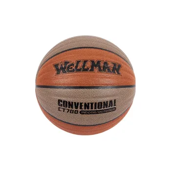 WELLman PU Basketball Orange Wave Pattern Size 7 Training Unisex