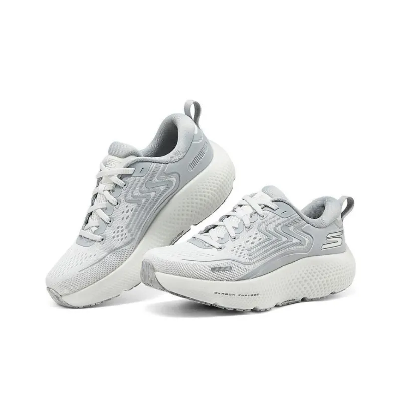 Skechers Arch Fit Durable Breathable Low Top Casual Shoes Women's Silver White-2