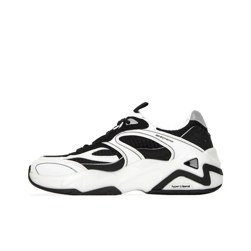 Skechers Dlites Hyper Burst 'White Black' Women's-0