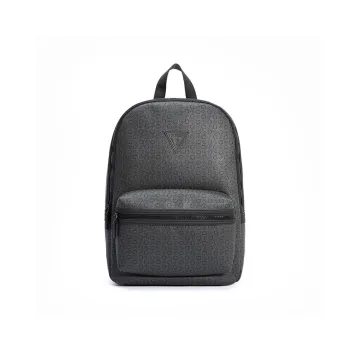 GUESS Synthetic Leather Backpack Regular Men's Black Gray