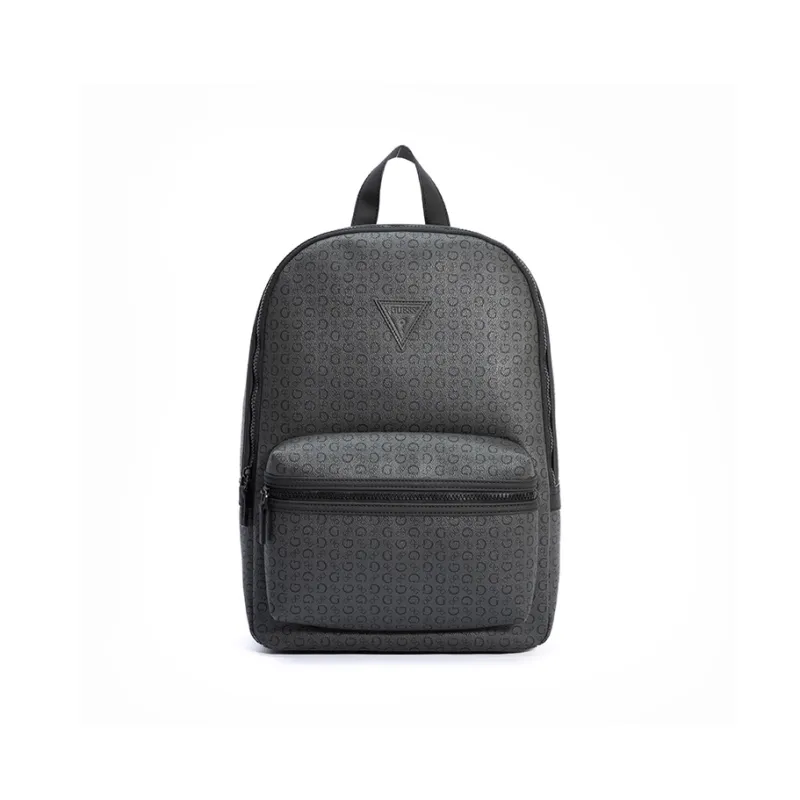 GUESS Synthetic Leather Backpack Regular Men's Black Gray-0