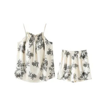 Lan Miao Pajama Set Women's Ecru