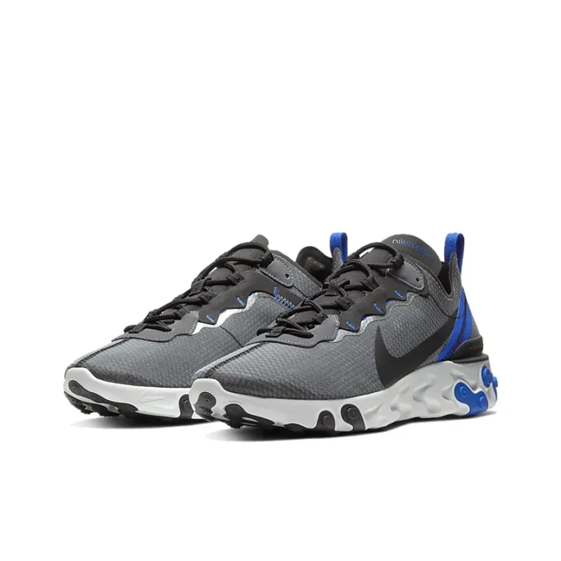 Nike React Element 55 SE Black Racer Blue-2