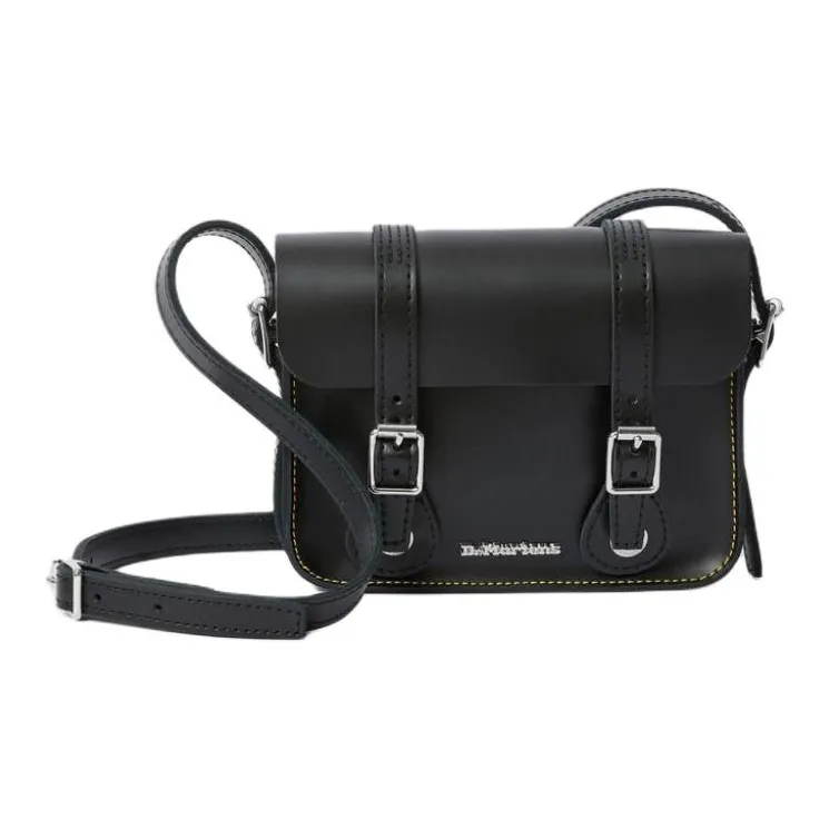 Dr.Martens Smooth Leather Crossbody Bag, Shoulder Bag Mini Unisex Black-1