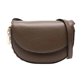 Stella McCartney Logo Charm Chain Detailed Shoulder Bag