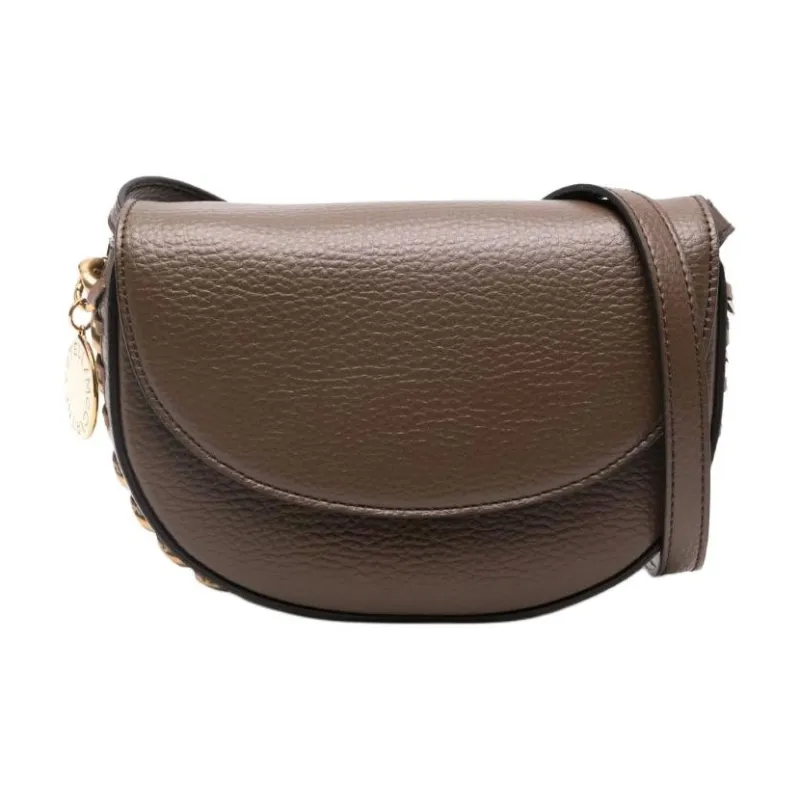 Stella McCartney Logo Charm Chain Detailed Shoulder Bag-0