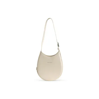 Abbott-VINTAGE Cow Leather Shoulder Bag Medium Size Women's White/Pink/Green