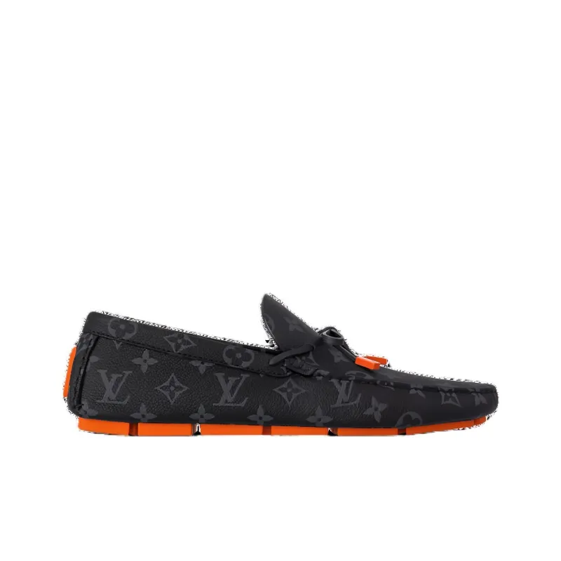 LOUIS VUITTON Driver Casual Shoes Men's Black-1