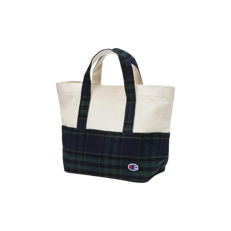 Champion Cotton Canvas Bag Tote Bag Shopping Bag Handbag Small Size Women's Green-1