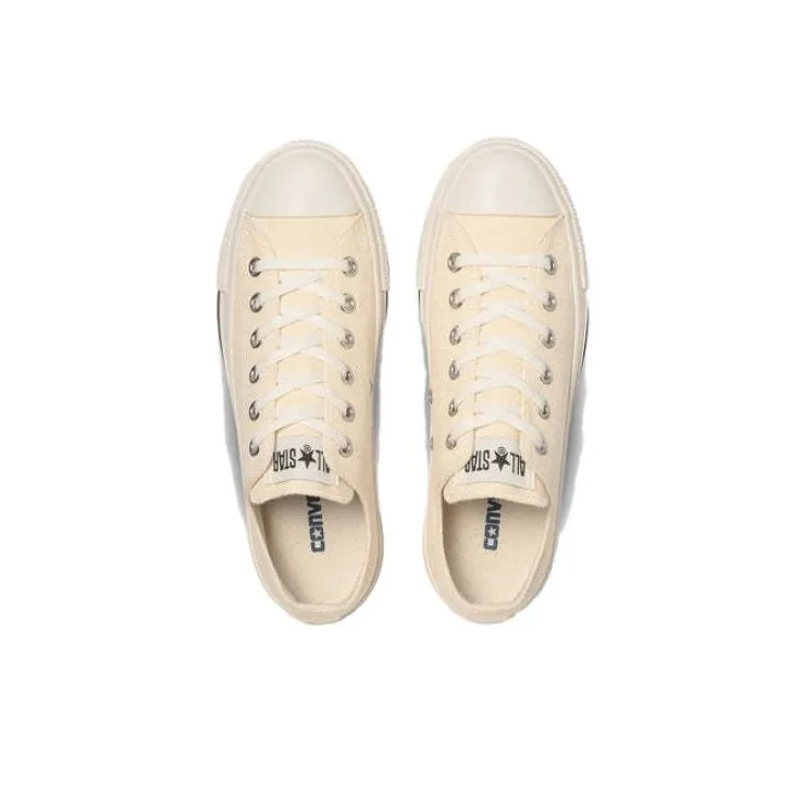 Converse All Star WASHEDCANVAS OX Abrasion Resistant Cushioning Low Top Canvas Shoes Unisex Ecru-3