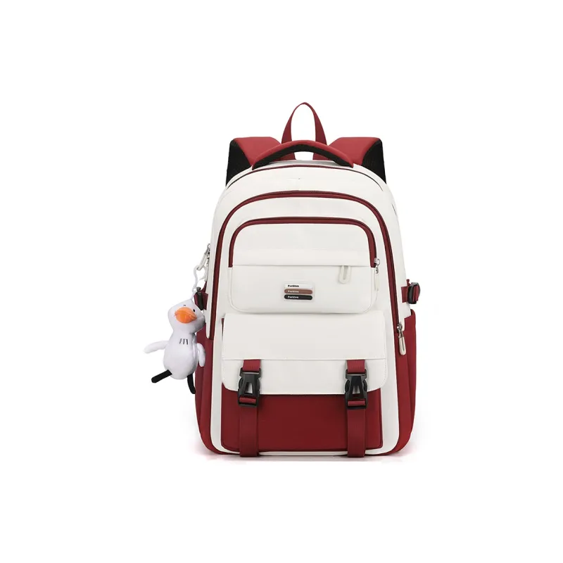 Venerable Brahma Nylon Backpack Women's Black/Burgundy/Khaki/Green-3