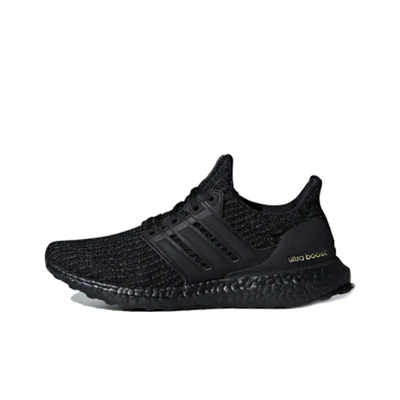 Adidas Ultra Boost 4.0 Triple Black Gold Women's-0