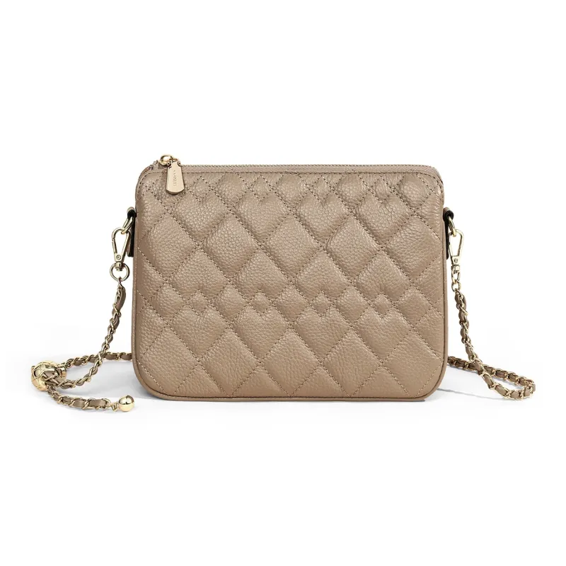 COMELY Cow Leather Patchwork Synthetic Leather Shoulder Bag Crossbody Bag Small Size Women's Multicolor-6