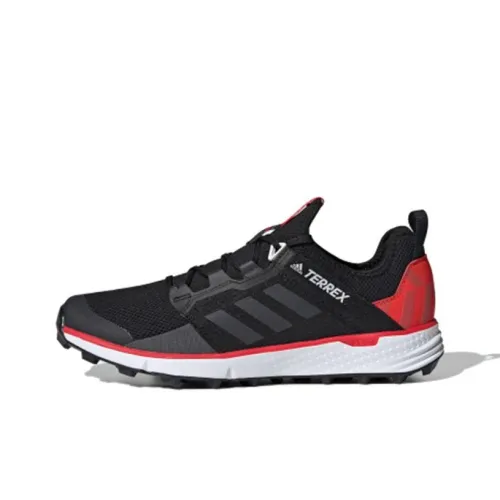 Adidas Terrex Speed Running Shoes Men Low-Top Black/Red/Gray