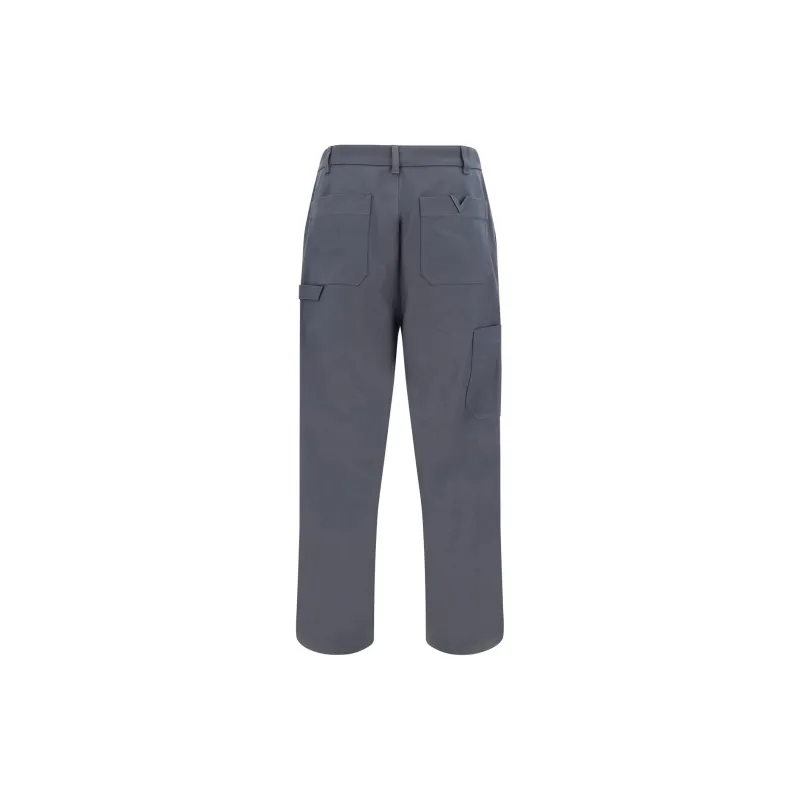 Valentino Button Detailed Straight Leg Trousers-1
