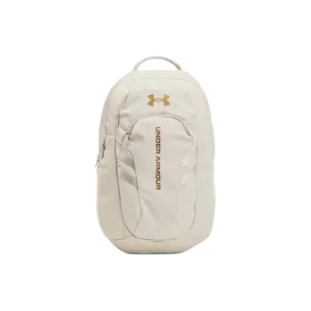 Under Armour Polyester Blend With Polyurethane Backpack Regular Unisex Peak White & Metal Gold