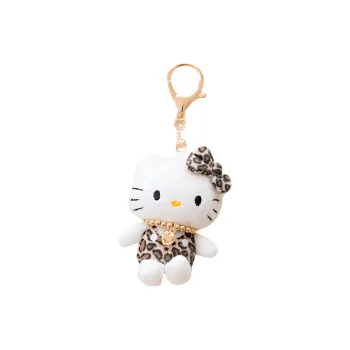 Hello Kitty Leopard Dolls Plush Pendant Small Size High 13CM Length