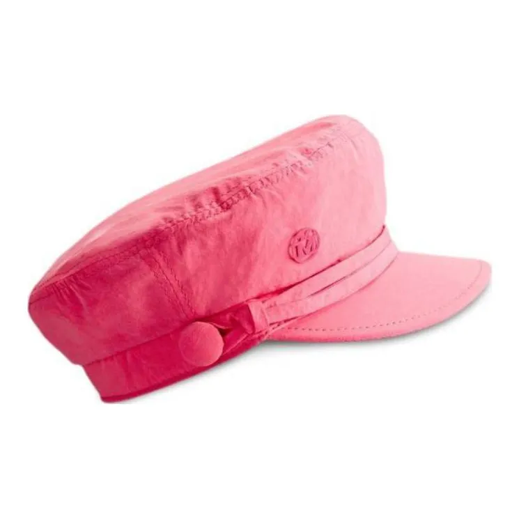 Maison Michel Cotton Baseball Caps Women's Pink-1
