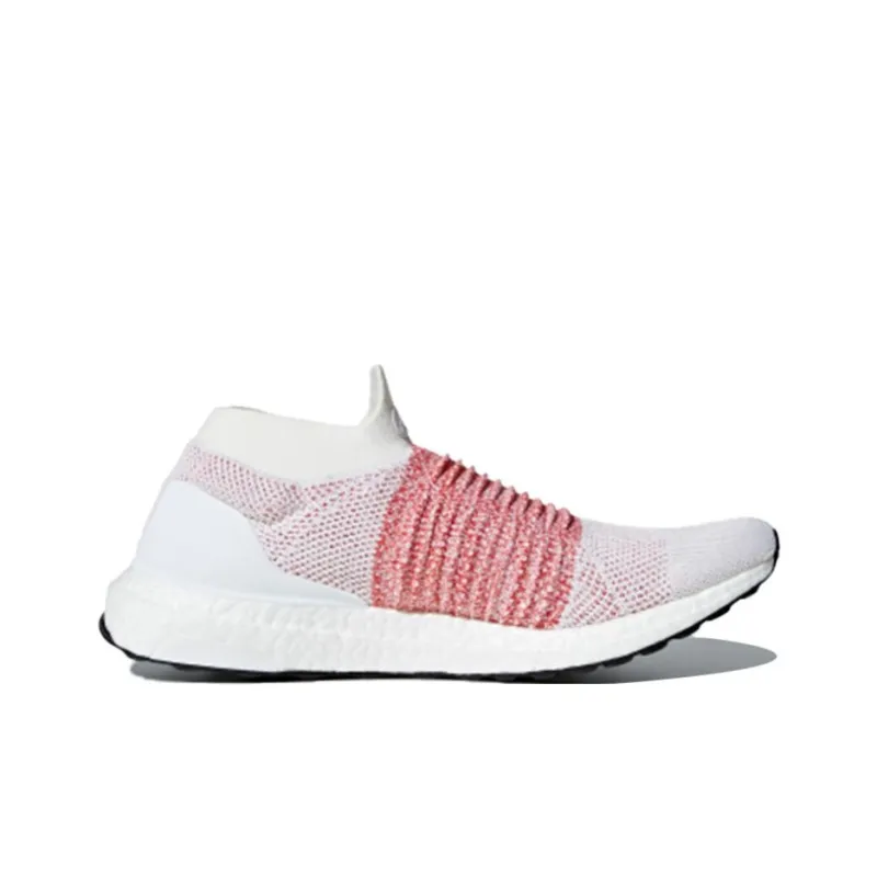 Adidas Ultra Boost Laceless White Scarlet-1