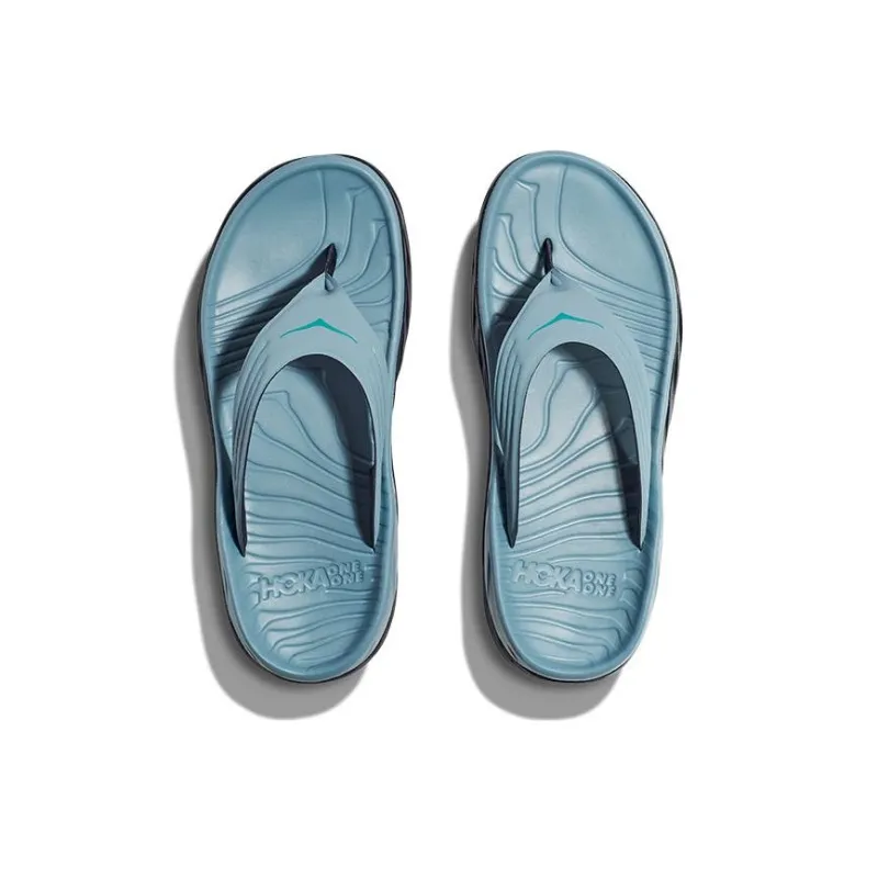 HOKA ONE ONE Ora Recovery Flip Stone Blue Outer Space-2