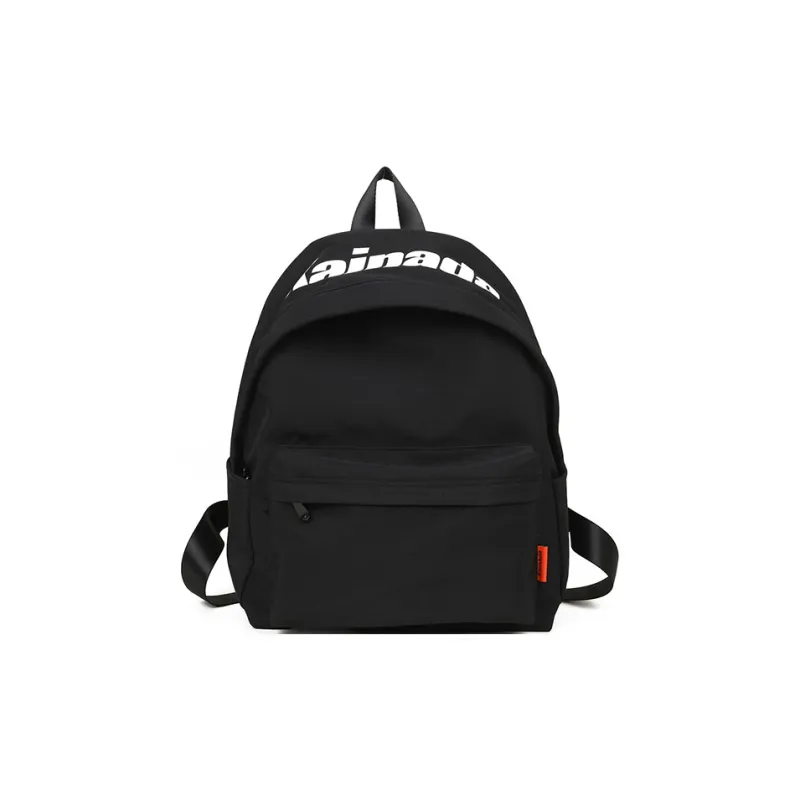 OURFUN Nylon Backpack Unisex Black/Violet/Orange/Army Green-0