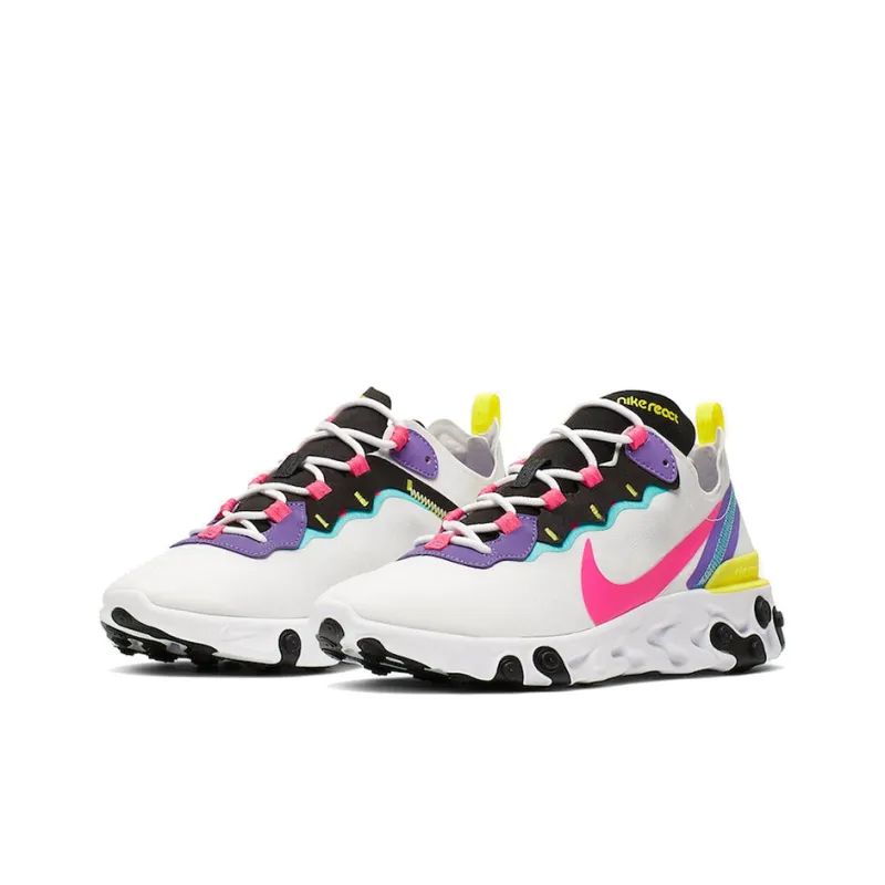 Nike React Element 55 White Psychic Purple Hyper Pink-2