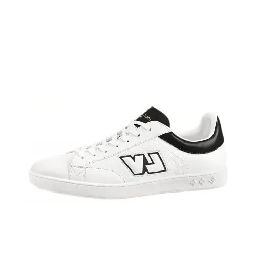 LOUIS VUITTON Luxembourg Skateboard Shoes Men Low-Top White/Black