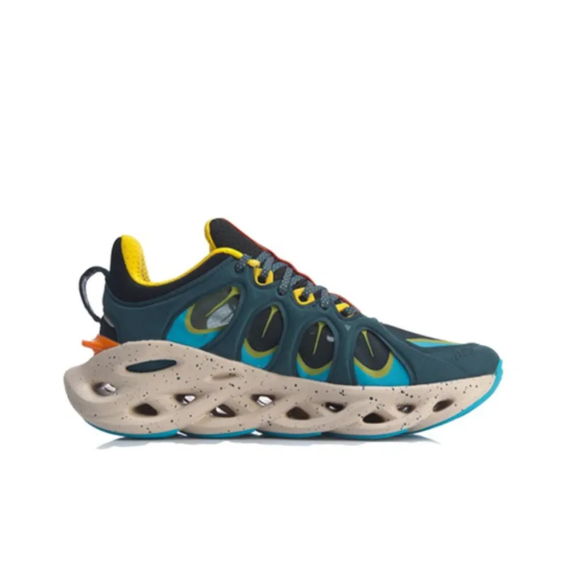 LiNing Arc ACE Men's NYFW Cushion Running Shoes - Blue/Orange/Yellow-1