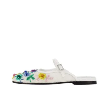 NODALETO Wrap-toe Slippers Women's White